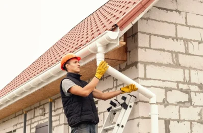 Pose et remplacement de gouttières à Meslay-du-Maine